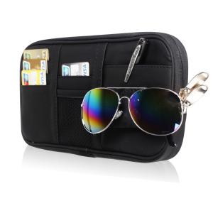 Black Car Sun Visor Organizer